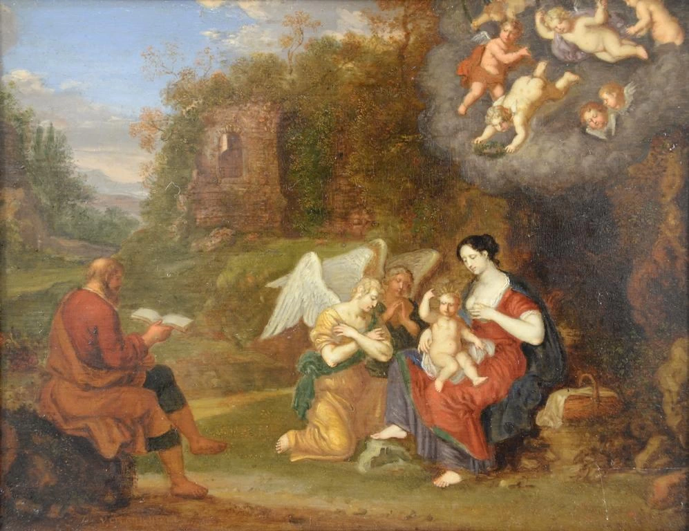 Riposo durante la fuga in Egitto